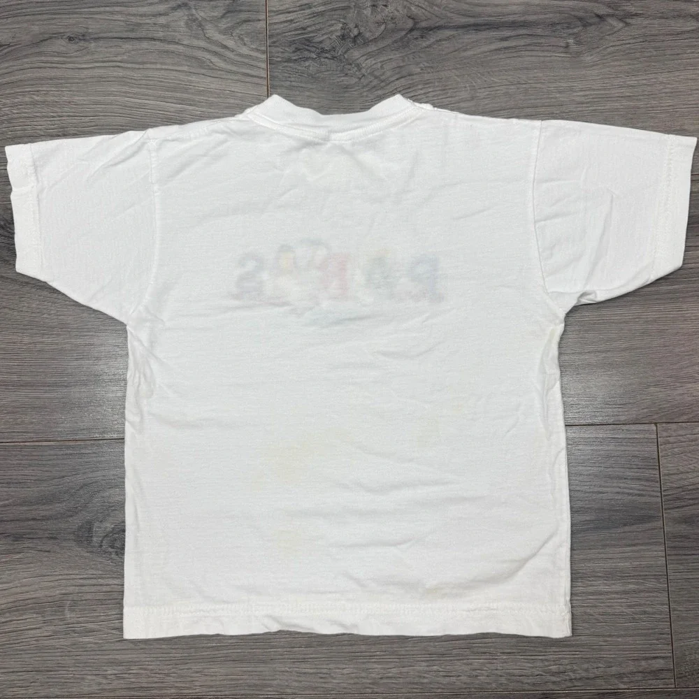 Vintage Paris France Embroidered Tee by Energy Flay – Kids Size 6 Ans White